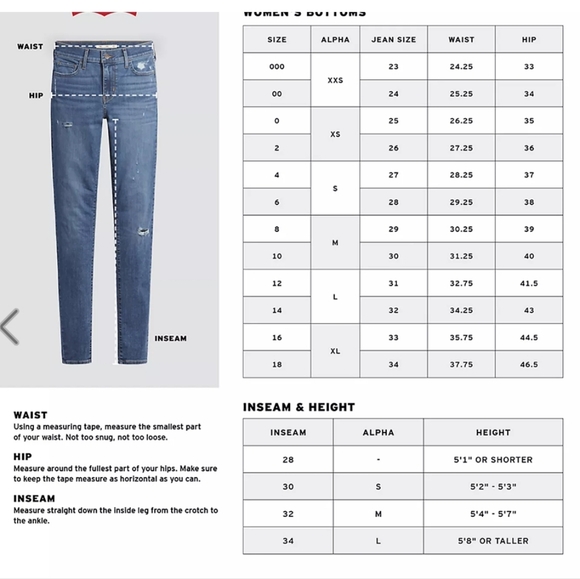 Levis 524 Too Superlow Jeans Womens 5M 28 x 30 Denim Blue Flare Y2K Distressed - Picture 12 of 15